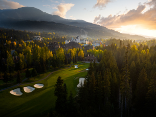 View from above the golf course in Whistler