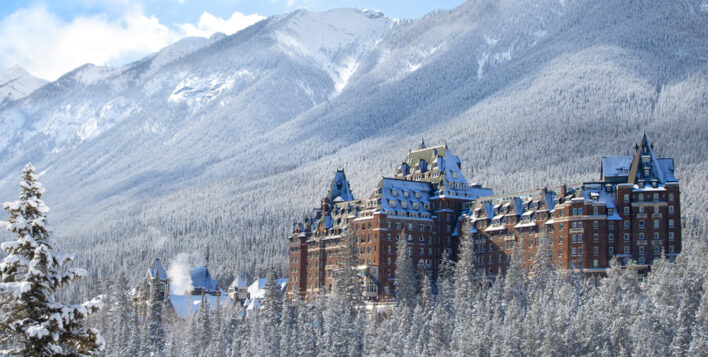 Fairmont Banff Springs Hotel in Winter